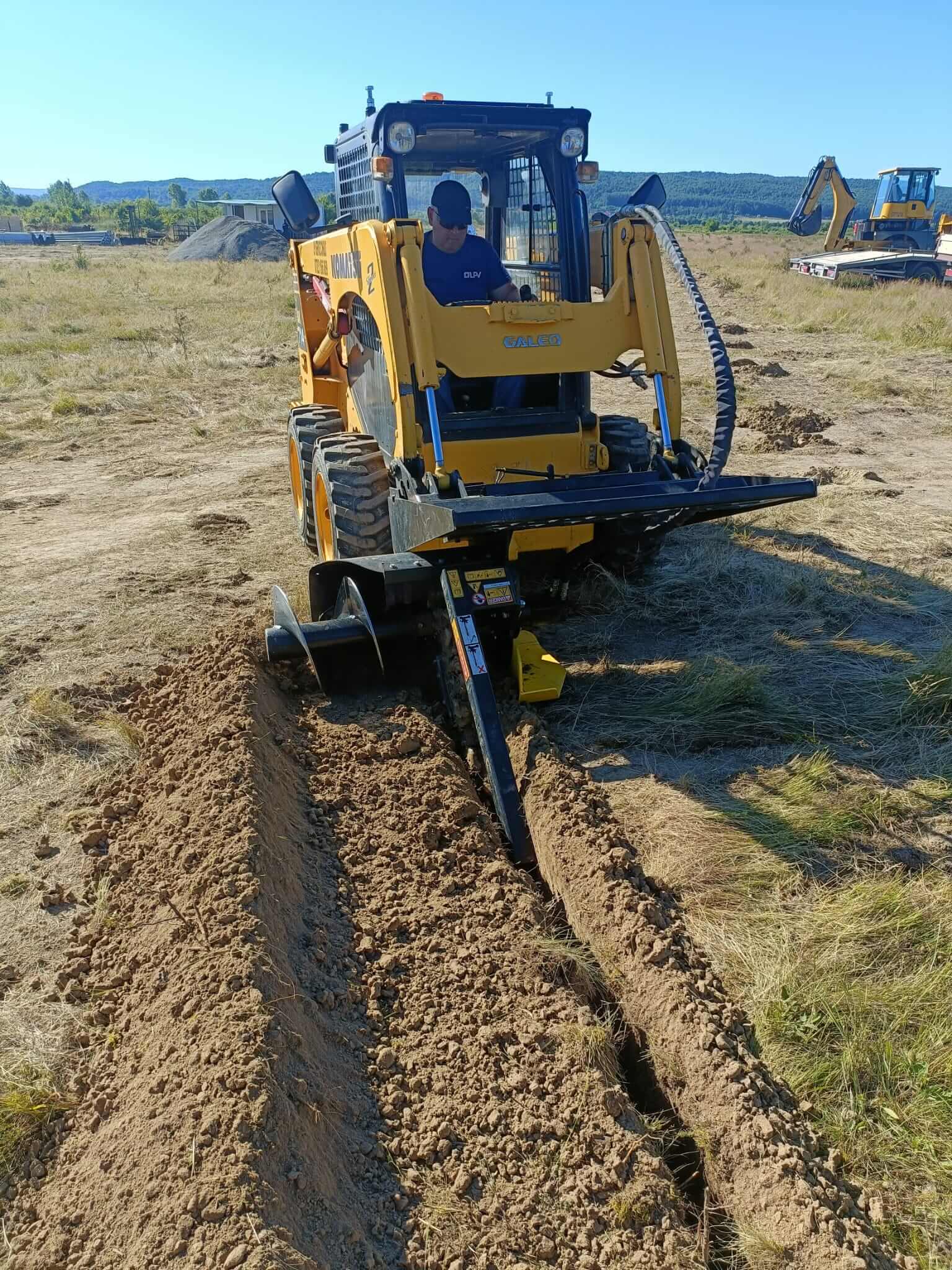 Pregatire pentru ingropare cabluri electrice